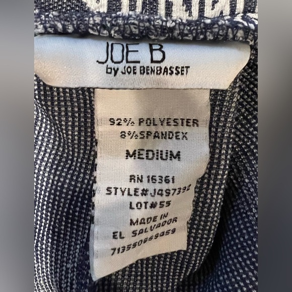 Joe B Blue And White Chevron A Line Modest Skirt Size Medium - Picture 3 of 4